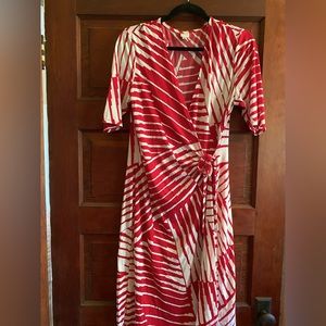 Multi color wrap dress